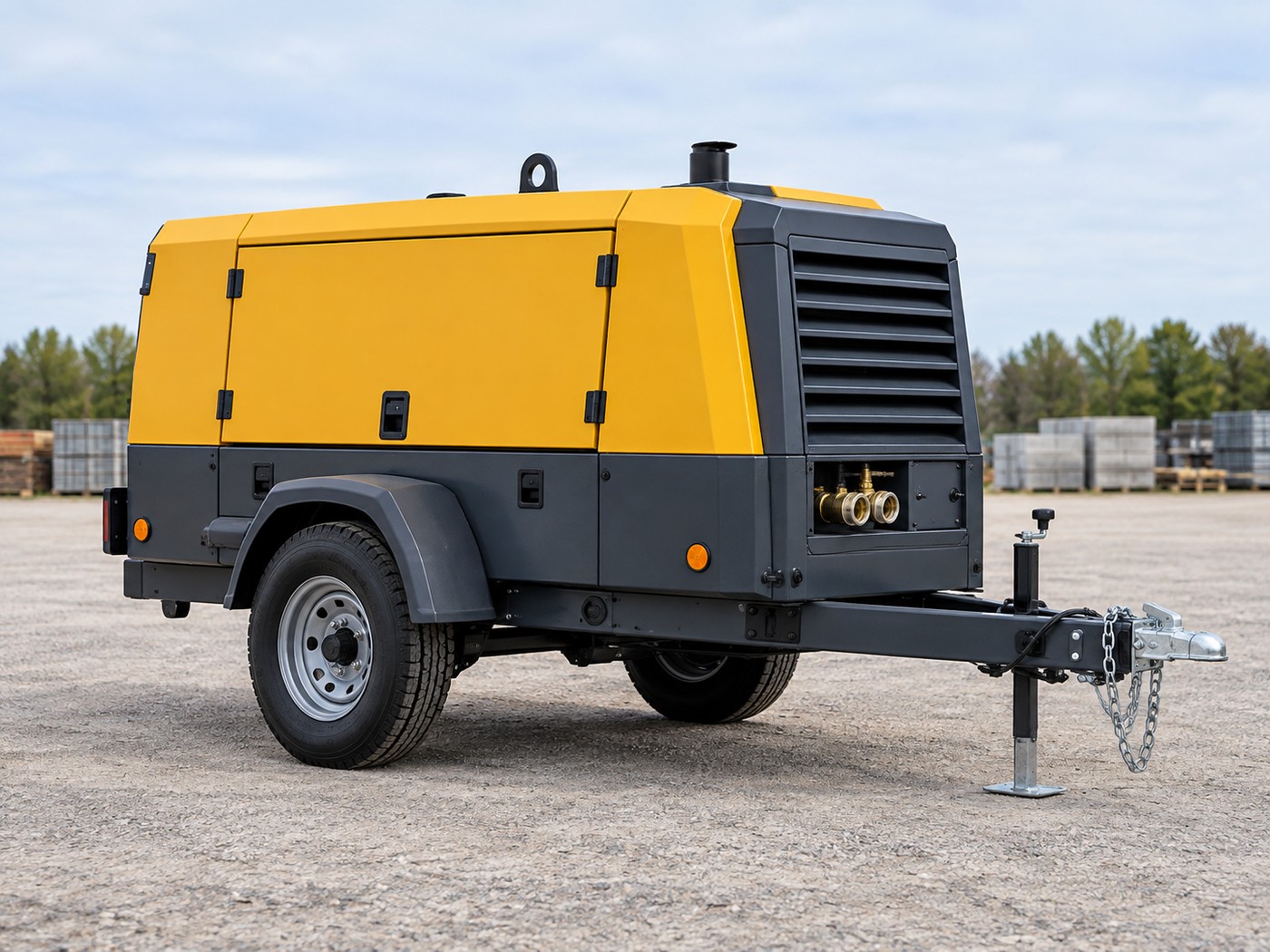 Towable air compressor